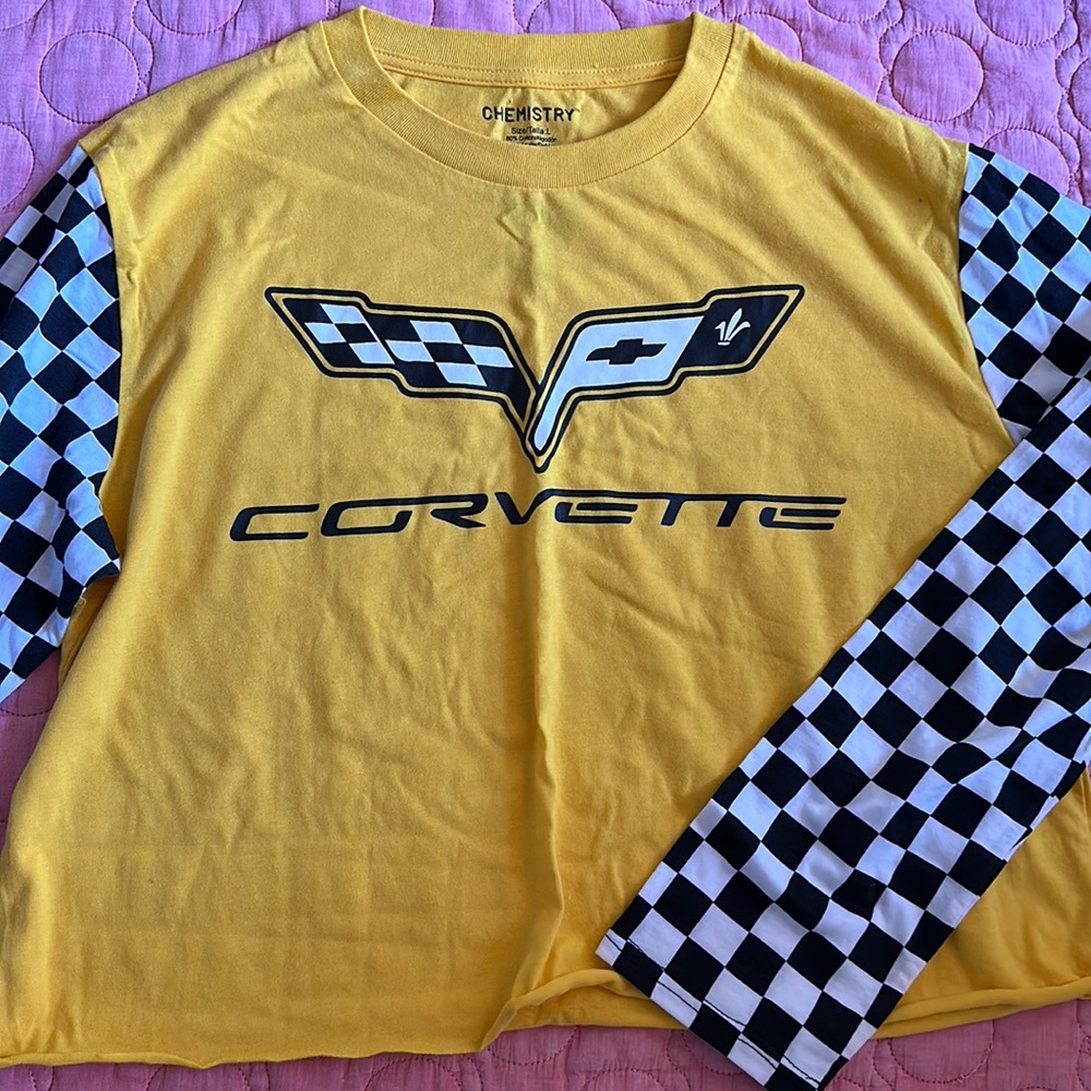 Corvette cropped long sleeve top reposhing